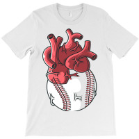 Baseball Heart Love Fast Pitch Softball Baseball P T-shirt | Artistshot