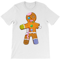 Zombie Christmas Gingerbread Man Scary Xmas Krampu T-shirt | Artistshot