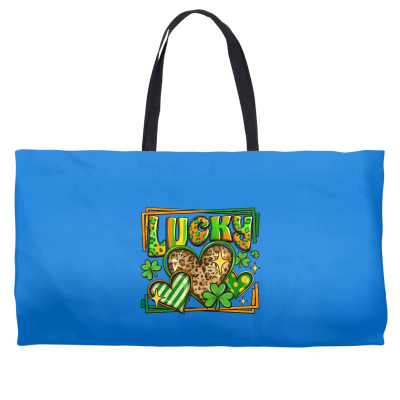 Lucky St Patricks Day Hearts Weekender Totes | Artistshot