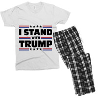 I Stand With Trump Men's T-shirt Pajama Set | Artistshot