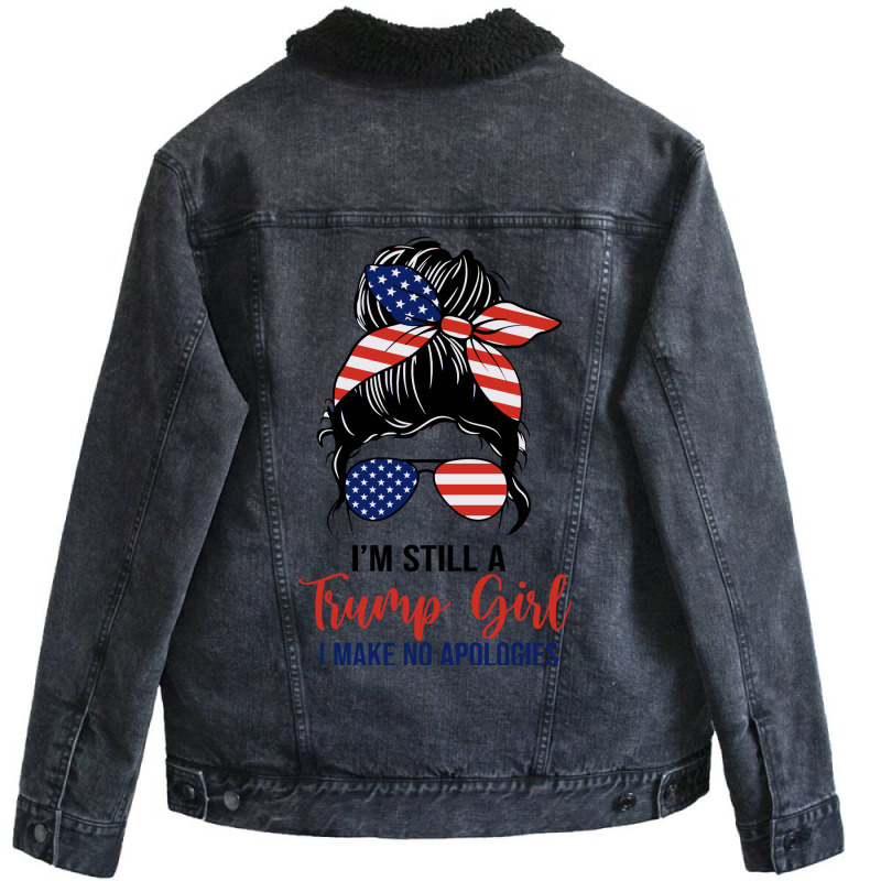 I'm Still A Trump Girl Unisex Sherpa-lined Denim Jacket | Artistshot