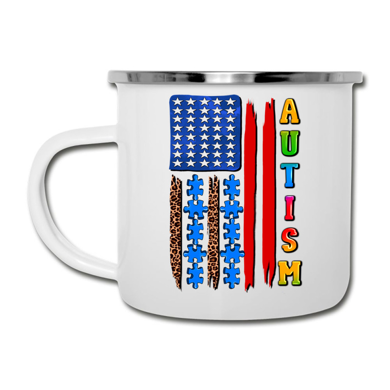 Autism American Flag Camper Cup | Artistshot