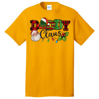 Daddy Claus Santa Christmas Lights And Holly Basic T-shirt | Artistshot