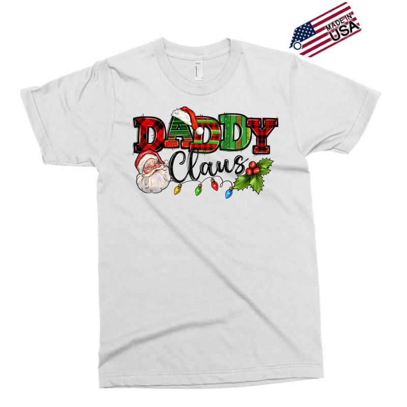 Daddy Claus Santa Christmas Lights And Holly Exclusive T-shirt by NancyCooperArtShop | Artistshot