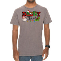 Daddy Claus Santa Christmas Lights And Holly Vintage T-shirt | Artistshot