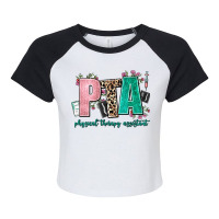 Pta Physical Therapy Assistant Raglan Crop Top | Artistshot