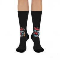 Coffee Is A Liquid Hug For Your Brain Crew Socks | Artistshot