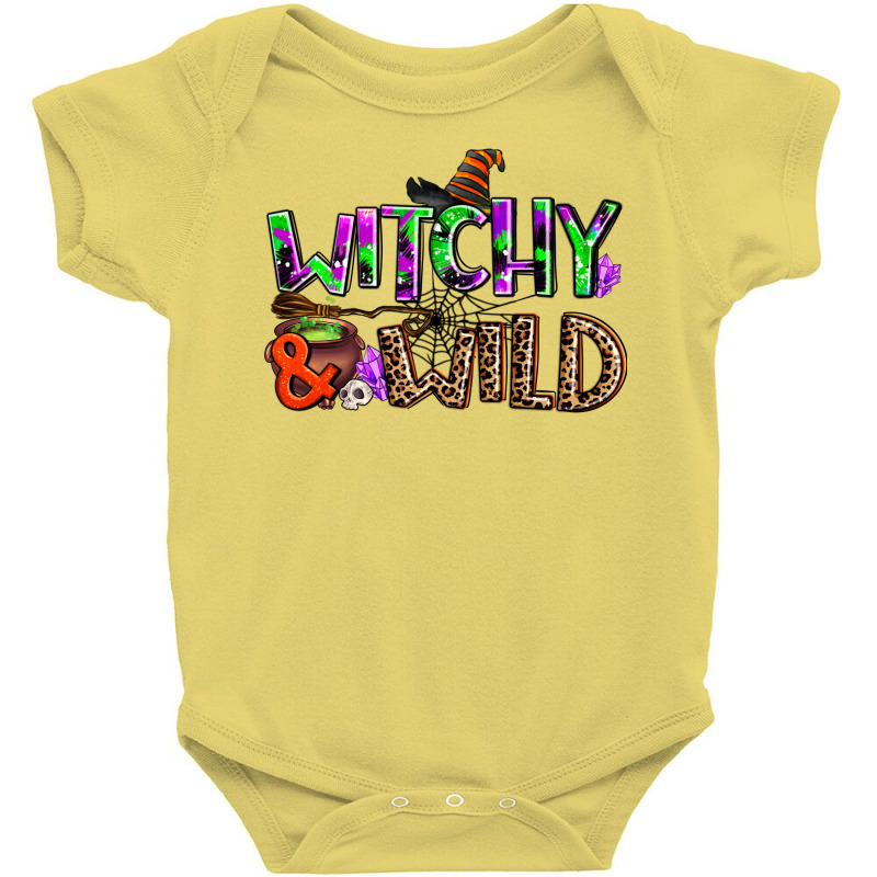 Witchy And Wild Baby Bodysuit by AdoDesignShop | Artistshot