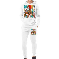 Merry Christmas Trees Farm Animals Hoodie & Jogger Set | Artistshot