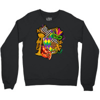 Mississippi Map Mardi Gras Crewneck Sweatshirt | Artistshot