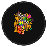 Mississippi Map Mardi Gras Round Patch | Artistshot