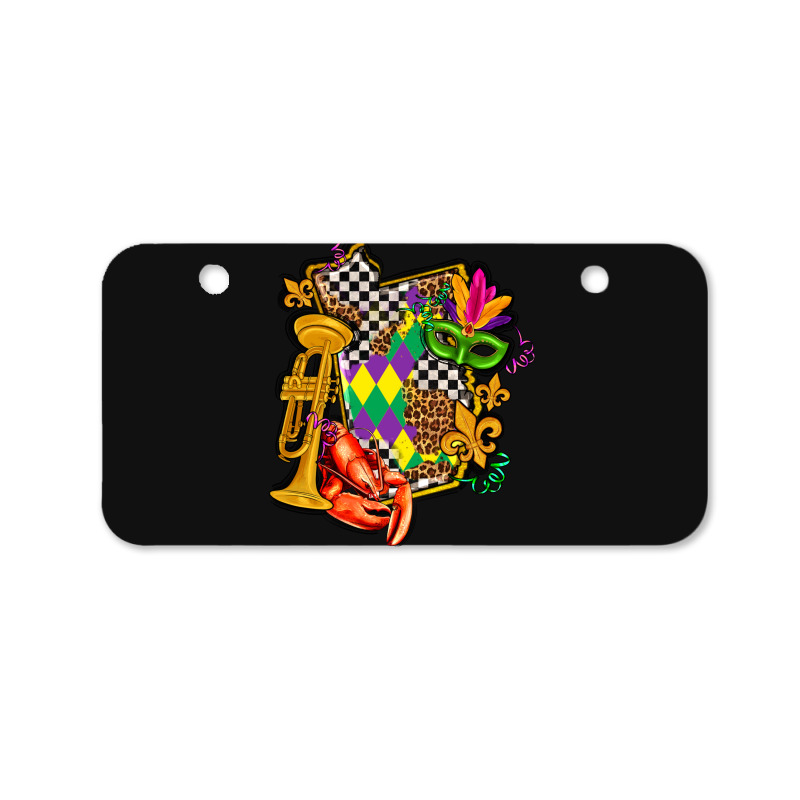 Mississippi Map Mardi Gras Bicycle License Plate | Artistshot