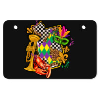 Mississippi Map Mardi Gras Atv License Plate | Artistshot