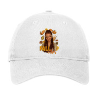 Fall Vibes Afro Woman Adjustable Cap | Artistshot