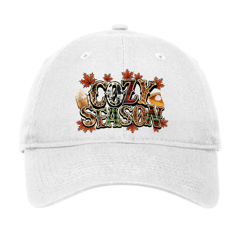 Cozy Season Fall Adjustable Cap by NancyCooperArtShop | Artistshot