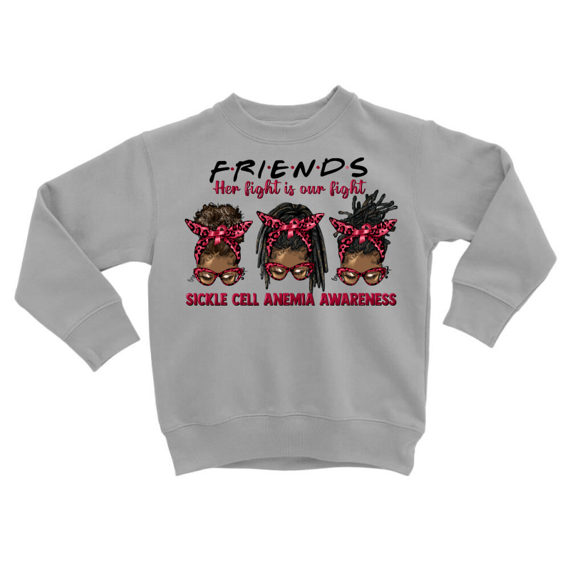 Fight Sickle Cell Alone Afro Messy Buns Toddler Sweatshirt by HRA Design Shop | Artistshot