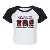 Fight Sickle Cell Alone Afro Messy Buns Raglan Crop Top | Artistshot