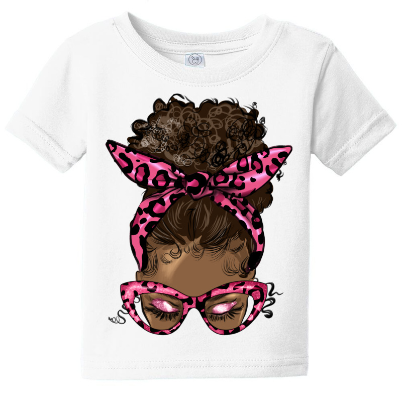 Afro Messy Bun Breast Cancer Colon Baby Tee | Artistshot