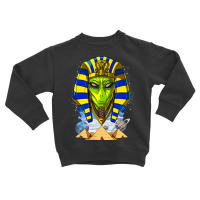 Alien Pharaoh Egyptian Pyramids Space Ancient Ufo Toddler Sweatshirt | Artistshot