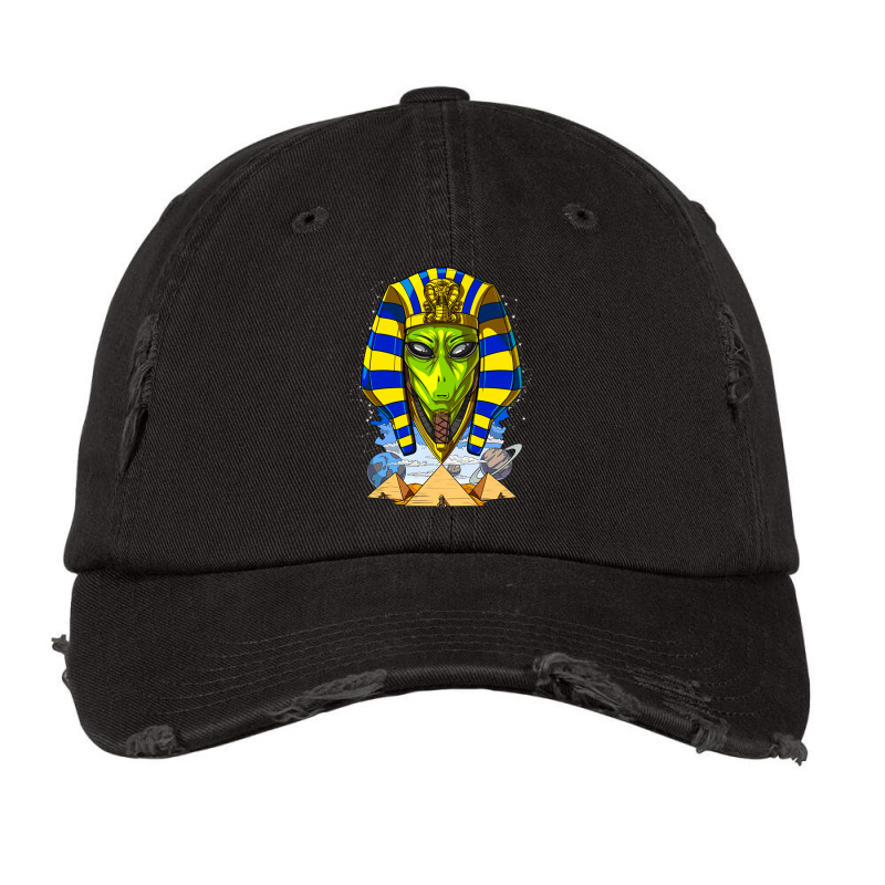 Alien Pharaoh Egyptian Pyramids Space Ancient Ufo Vintage Cap by Rob Store | Artistshot