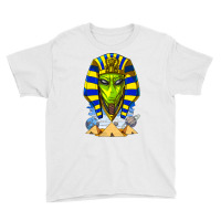 Alien Pharaoh Egyptian Pyramids Space Ancient Ufo Youth Tee | Artistshot