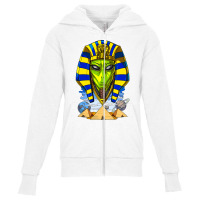 Alien Pharaoh Egyptian Pyramids Space Ancient Ufo Youth Zipper Hoodie | Artistshot