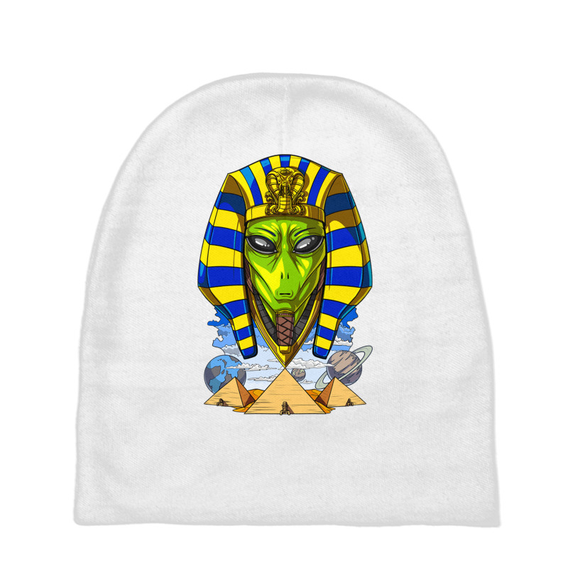 Alien Pharaoh Egyptian Pyramids Space Ancient Ufo Baby Beanies by Rob Store | Artistshot