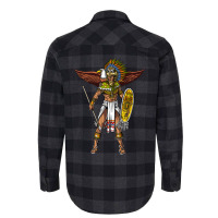 Aztec Eagle Warrior Native Mexican Indian Flannel Shirt | Artistshot