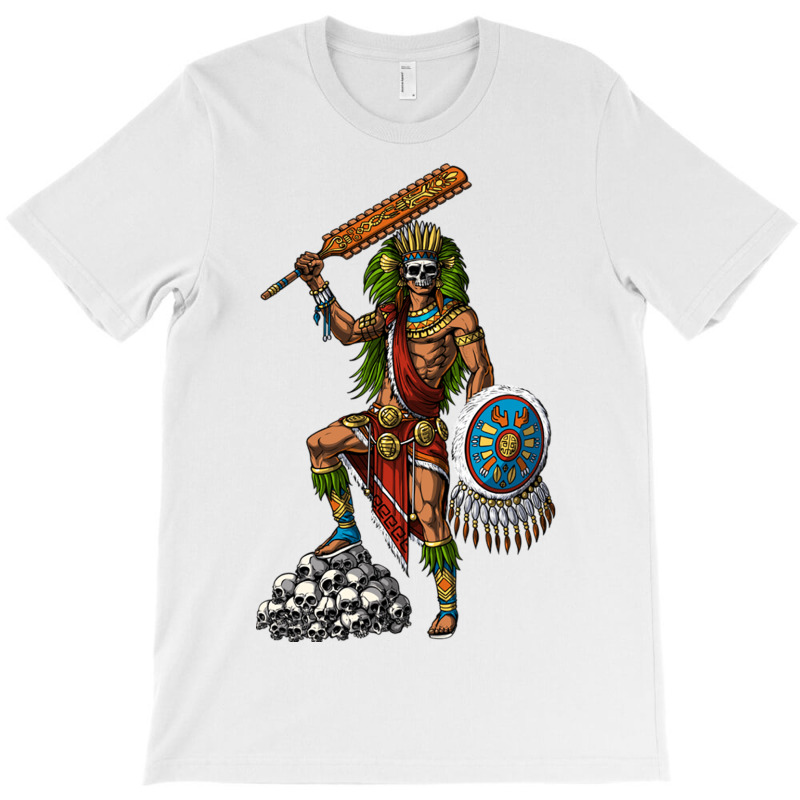 Aztec Skull Warrior T-shirt | Artistshot