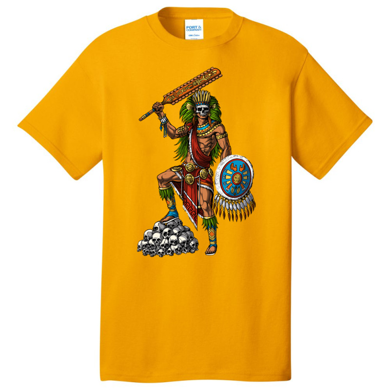 Aztec Skull Warrior Basic T-shirt | Artistshot