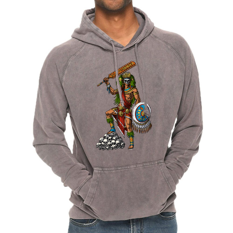 Aztec Skull Warrior Vintage Hoodie | Artistshot