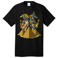 Egyptian Gods Anubis Ra Ankh Pyramids Mythology Basic T-shirt | Artistshot