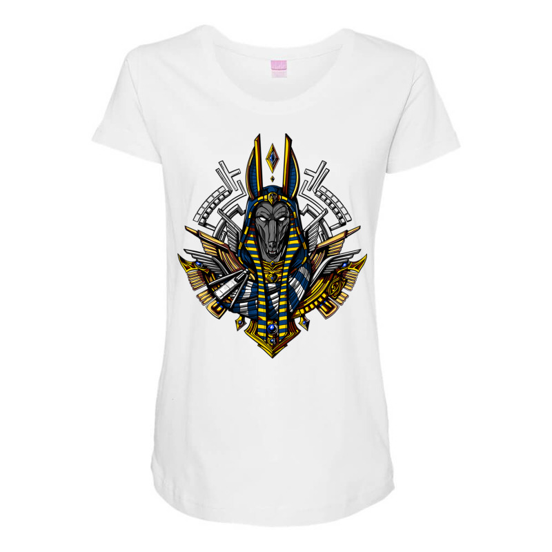 Egyptian God Anubis Ancient Pharaoh Wolf Maternity Scoop Neck T-shirt by Rob Store | Artistshot