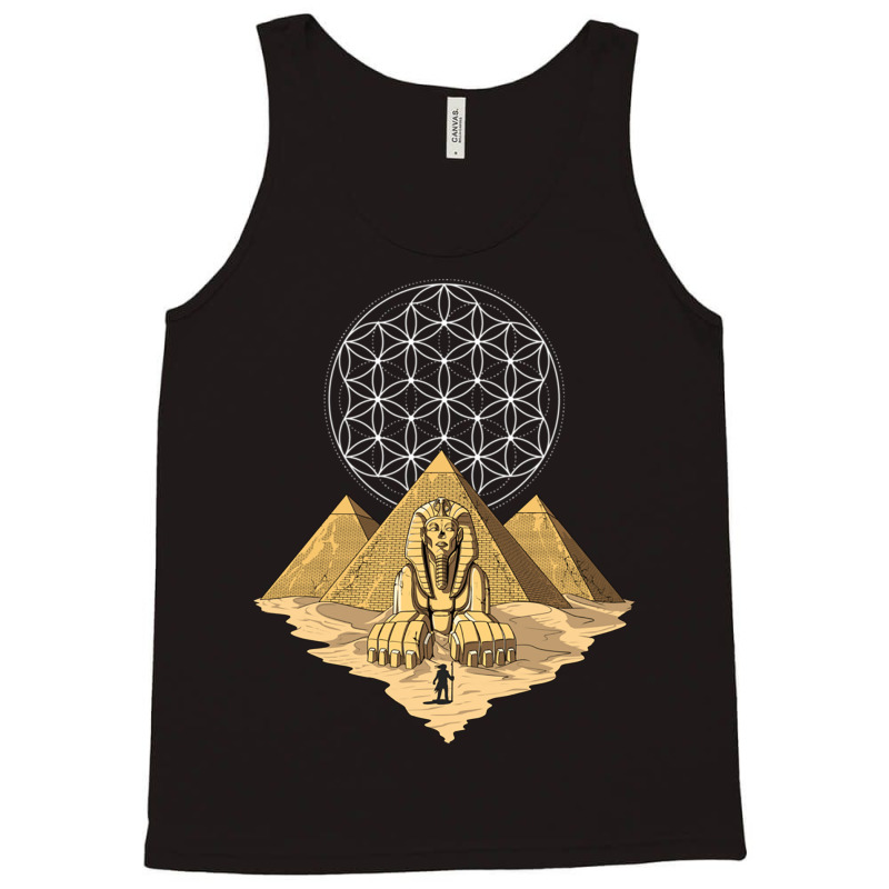 Egyptian Pyramids Sphinx Sacred Geometry Tank Top | Artistshot