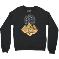 Egyptian Pyramids Sphinx Sacred Geometry Crewneck Sweatshirt | Artistshot