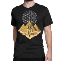 Egyptian Pyramids Sphinx Sacred Geometry Classic T-shirt | Artistshot