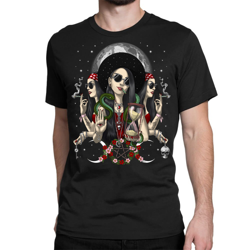 Hecate Tripple Moon Goddess Classic T-shirt by Rob Store | Artistshot