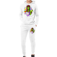 Hippie Alien Girl Psychedelic Painting Artist Hoodie & Jogger Set | Artistshot