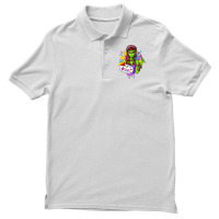 Hippie Alien Girl Psychedelic Painting Artist Men's Polo Shirt | Artistshot