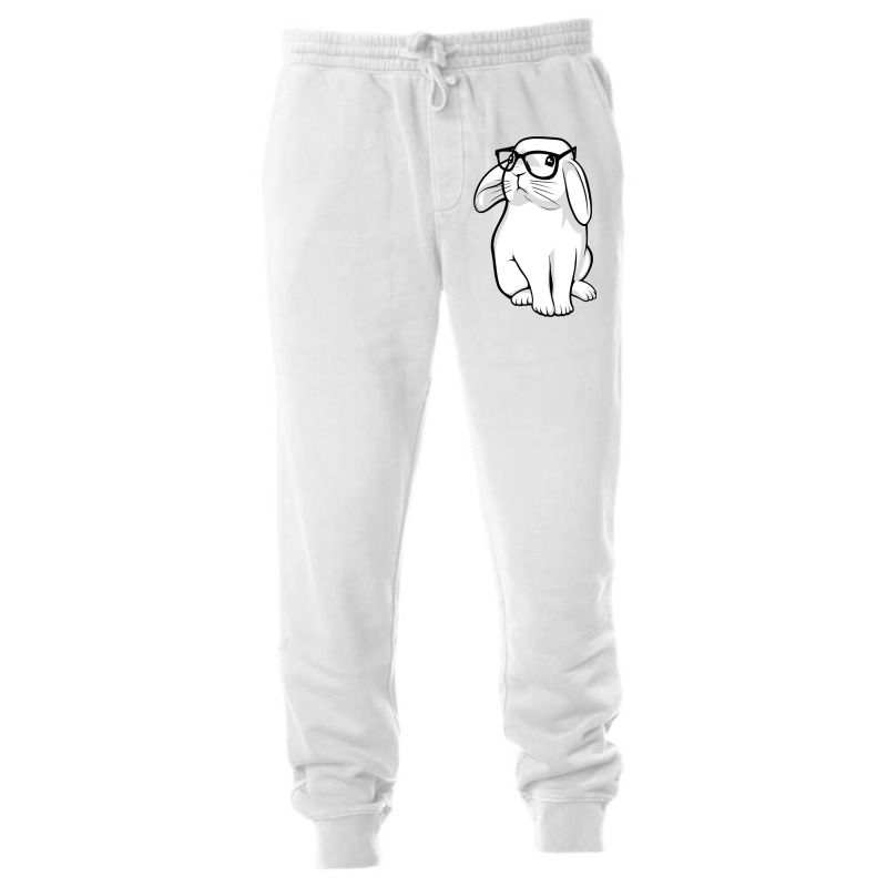 Hipster Rabbit Nerdy Bunny Unisex Jogger | Artistshot