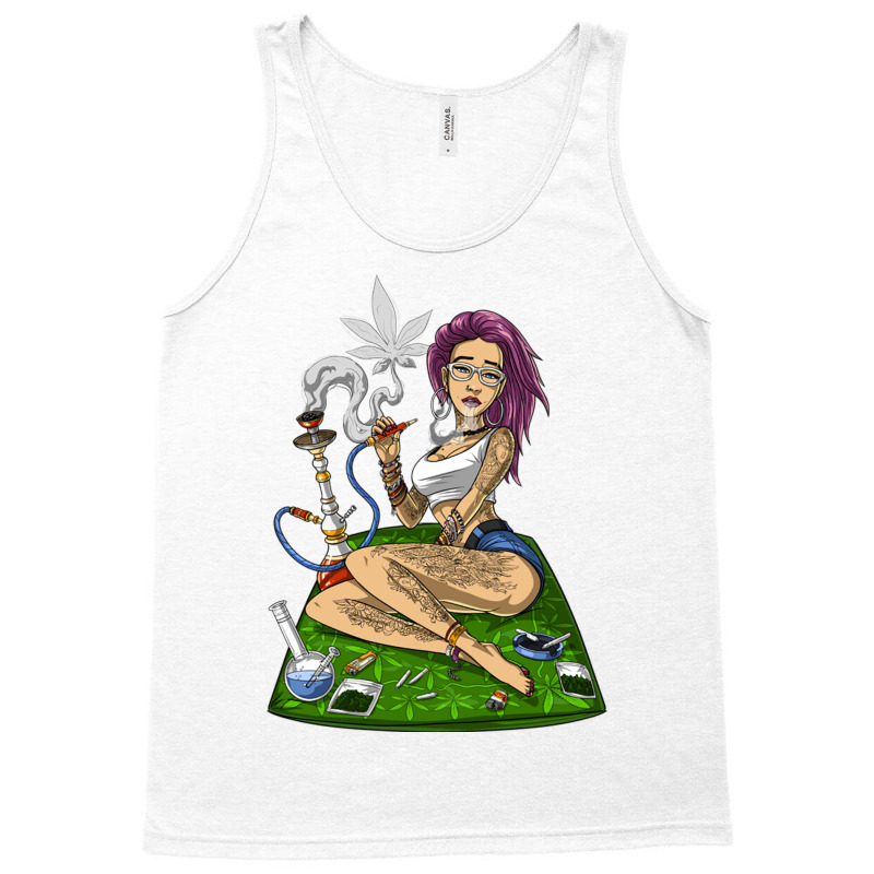 Hippie Stoner Girl Tank Top | Artistshot