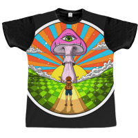 Hippie Magic Mushroom Graphic T-shirt | Artistshot