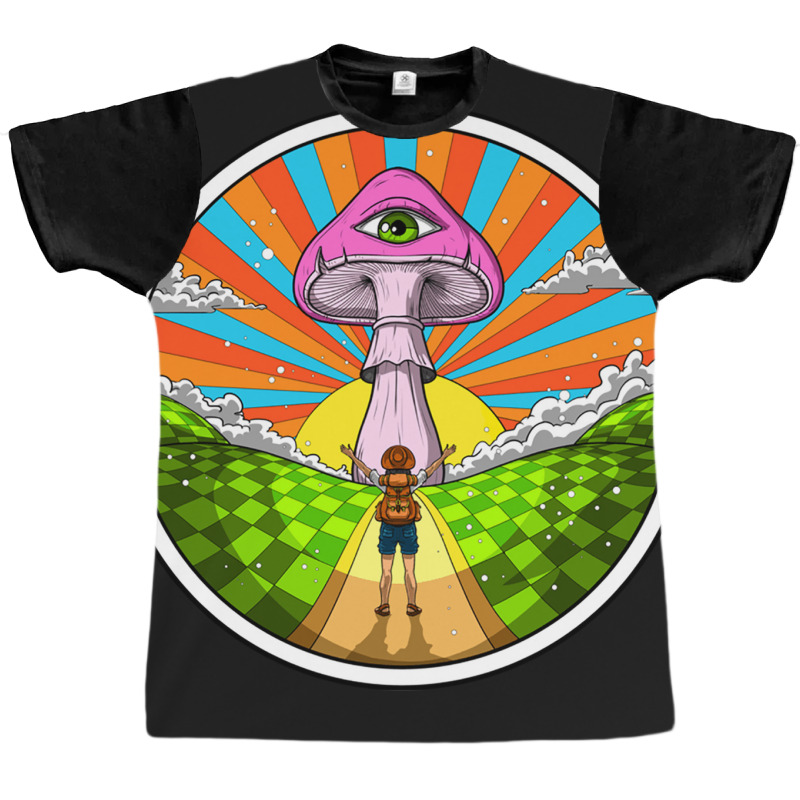 Hippie Magic Mushroom Graphic T-shirt | Artistshot