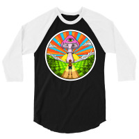 Hippie Magic Mushroom 3/4 Sleeve Shirt | Artistshot