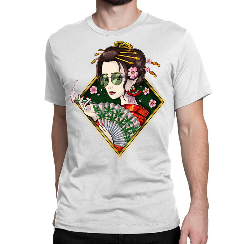 Japanese Geisha Hippie Classic T-shirt | Artistshot