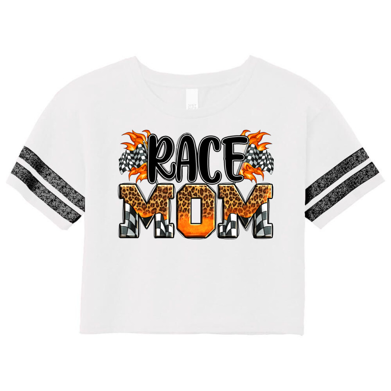 Checkered Leopard Race Mom Scorecard Crop Tee by HRA Design Shop | Artistshot