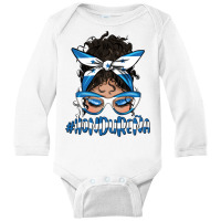 Latina Messy Bun Hondurena Long Sleeve Baby Bodysuit | Artistshot