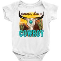 Simmer Down Cowboy Baby Bodysuit | Artistshot