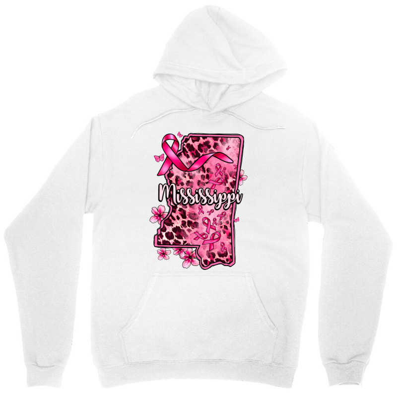 Cancer Awareness Ribbon Mississippi Map Unisex Hoodie | Artistshot