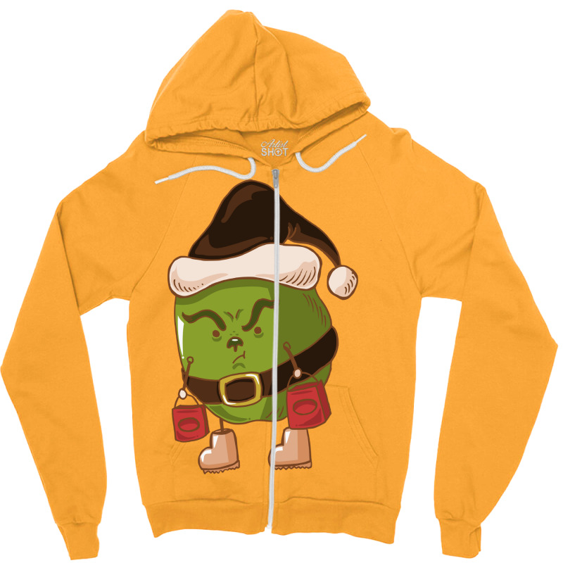 Lemon Christmas Shopping Zipper Hoodie | Artistshot